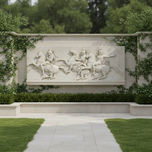 Horse Garden Statue (24 - Inch) Side Angle