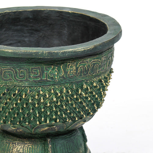 Eastern Oxidized Urn Outdoor/Indoor Statue