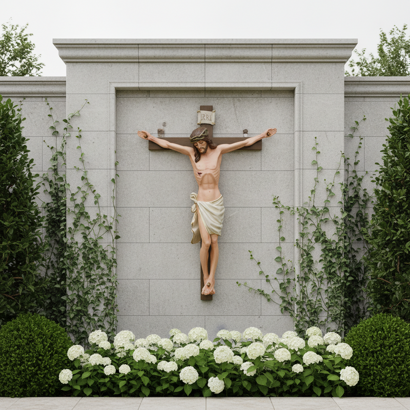 Jesus Religious Statue (37 - Inch) Side Angle