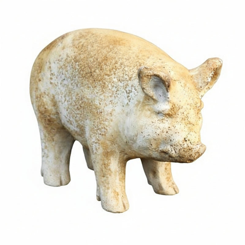 Porker Pig Garden Statue (8 - Inch)