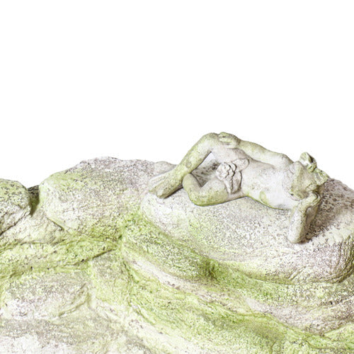 Stone Pool Garden Fountain (47 - Inch) Side View