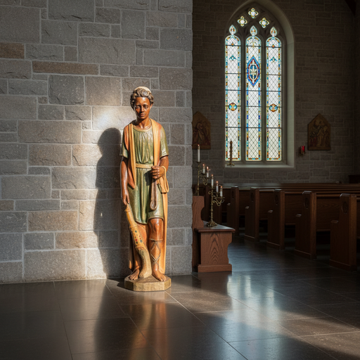 Shepherd Boy Religious Statue (55 - Inch) Side Angle