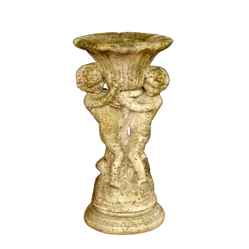 Putti & Fan Urn 20 Outdoor/Indoor Statue