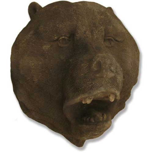Bear Head Garden Statue (19-Inch)