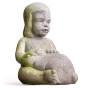Girl Petting Rabbit Garden Statue (14 - Inch)