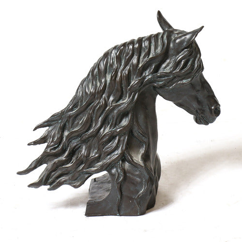 Horse Head Garden Statue (11 - Inch) Different Angle