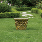 Pilaster Top Outdoor Statue (9 - Inch) Side Angle