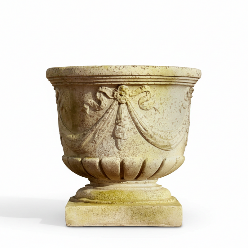 Bavarian Swag Urn Outdoor/Indoor Statue