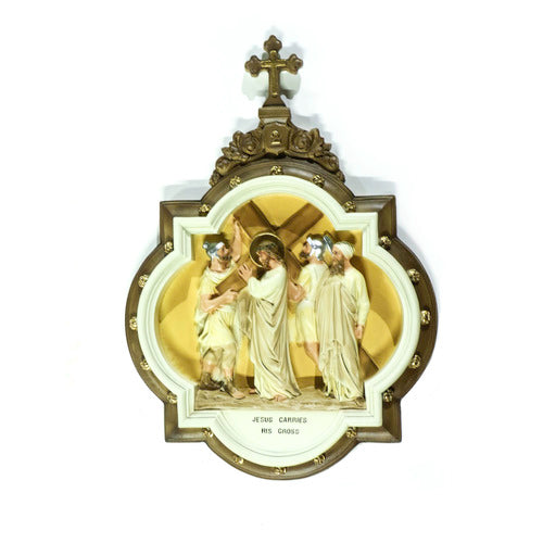 Chapel Wall Plaque Stations of the Cross Number 2 (13.5 - Inch)