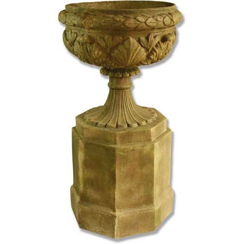 Regency Urn On Pedestal 46"" Outdoor/Indoor Statue