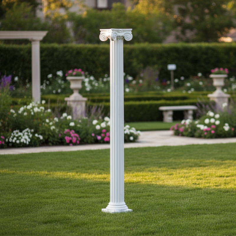 Ionic Half Column Outdoor Statue (96-Inch)
