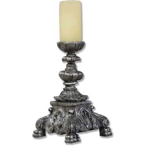 Baroque Religious Candleholder Statue (13-Inch)