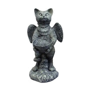 Cat Angel with Wings Holding Bowl