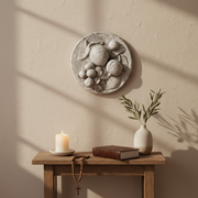 Fruit Plate Garden Plaque (5.0 - Inch) Side View