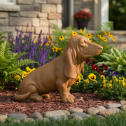 Basset Hound Dog Garden Statue (18 - Inch) Side Angle