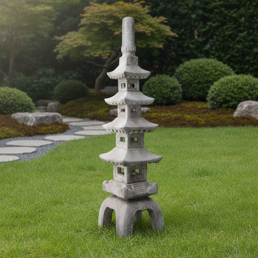 Pagoda Statue (51 - Inch) Side Angle