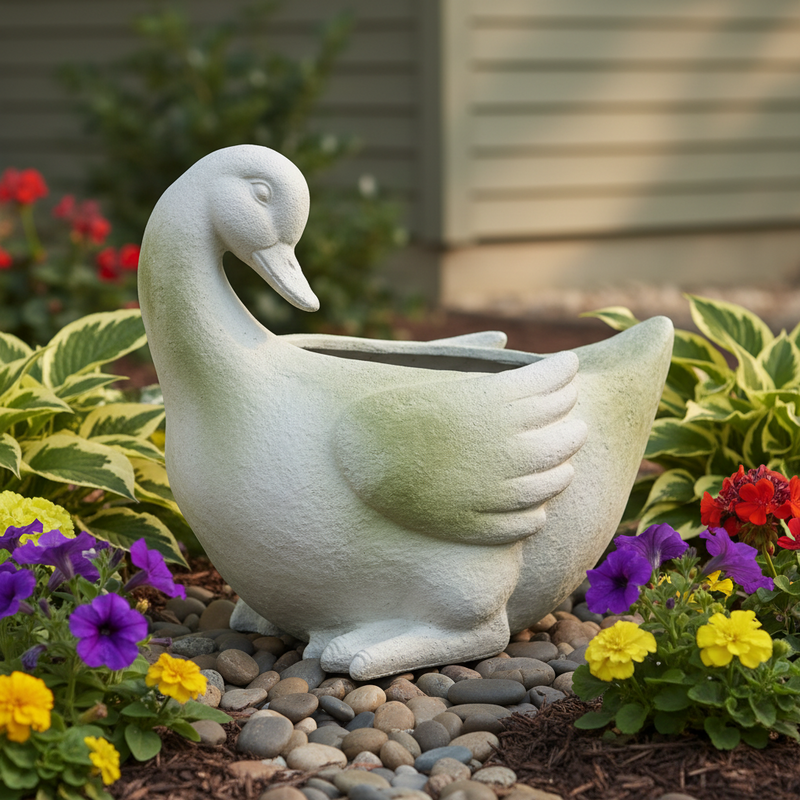 Duck Garden Statue (14-Inch)