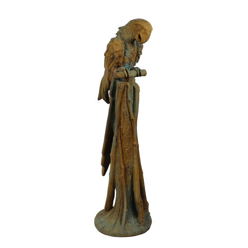 Maccau Bird Garden Statue (52 - Inch) Side View