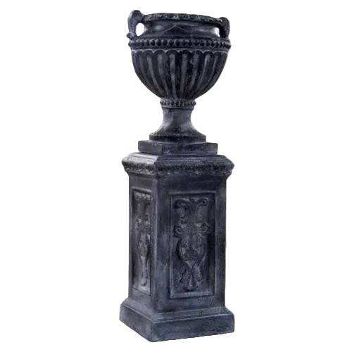 Fluted And Beaded Urn 18""h Outdoor/Indoor Statue