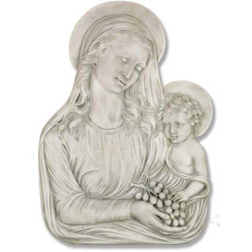 Madonna Eucharist Plaque Outdoor/Indoor Statue
