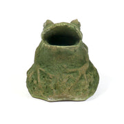 Frog Garden Statue (9 - Inch) Side View
