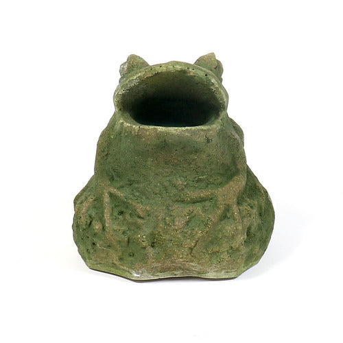 Frog Garden Statue (9 - Inch) Side View