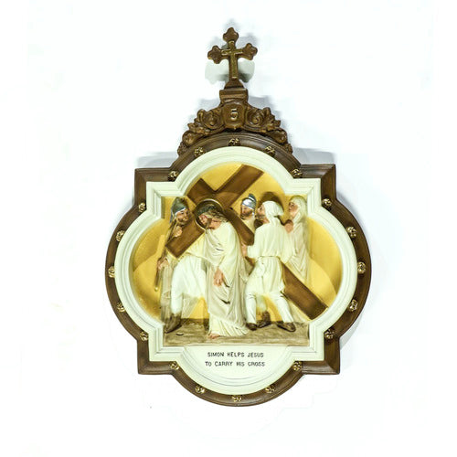 Chapel Wall Plaque Station 5 Outdoor/Indoor Statue
