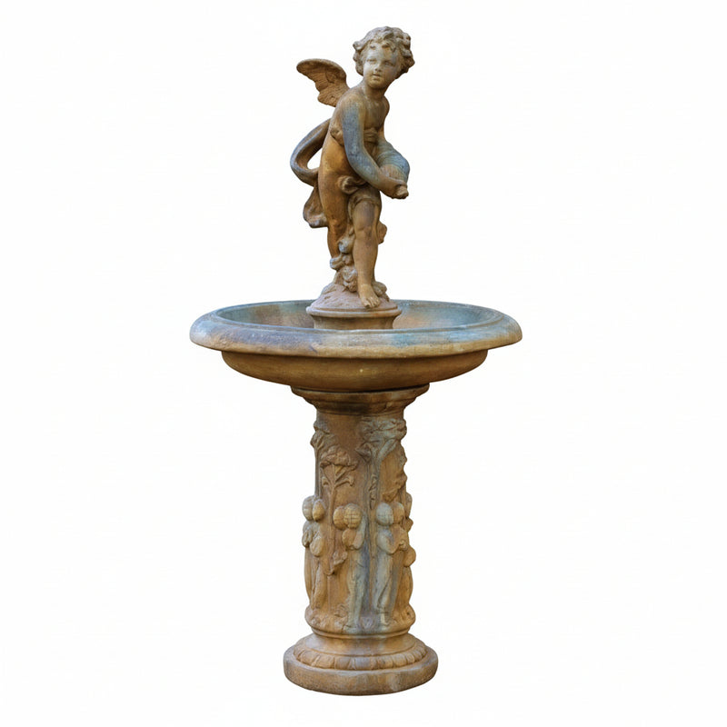 Cupid Birdbath Pieces Statue (51 - Inch)