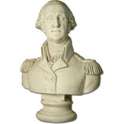 Classical bust of a distinguished man in military attire with ornate epaulettes, inspired by old world European sculpture.