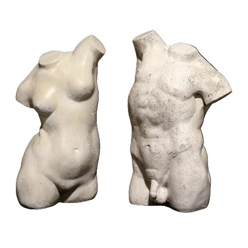 Male Twisted Torso Statue (25 - Inch)