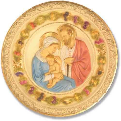 Holy Family Plaque Outdoor/Indoor Statue