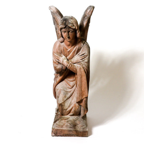 Adoration Angel Crossed Outdoor/Indoor Statue