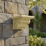Ornamental Scroll Outdoor Bracket (8 - Inch) Side Angle