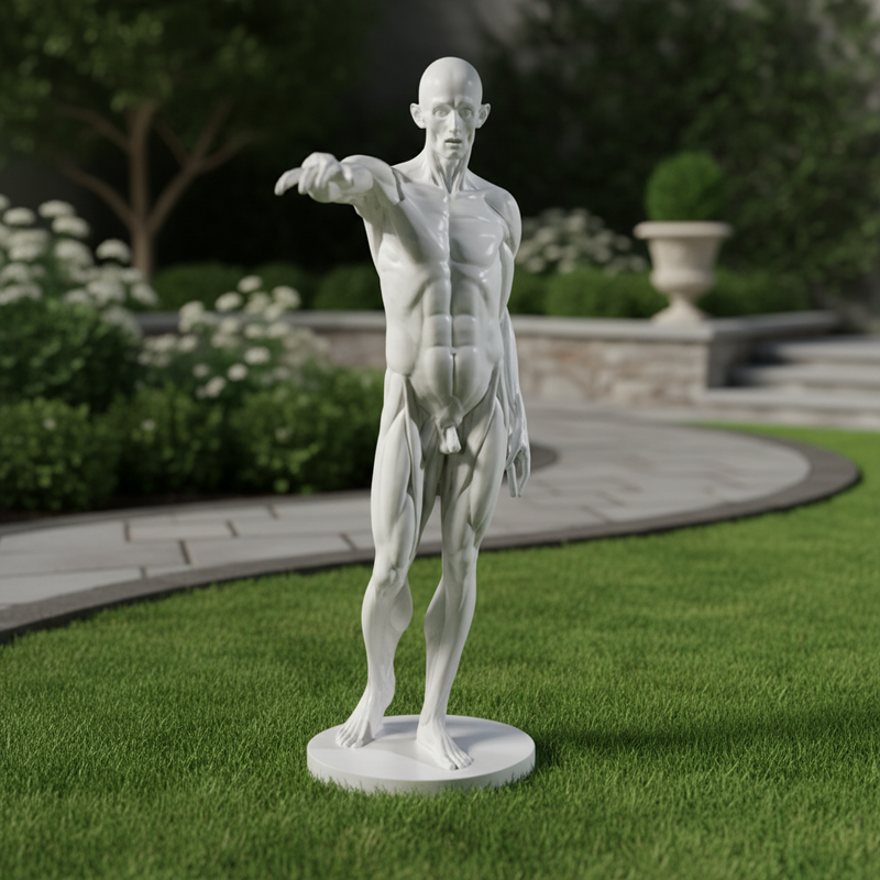 Anatomy Of Man Statue Bdc (72 - Inch) Side Angle