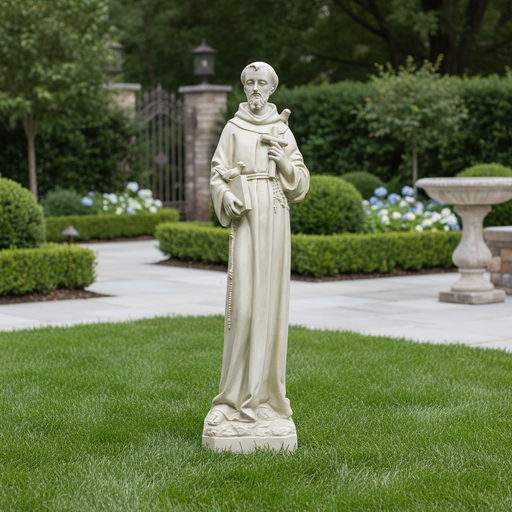 Saint Francis Religious Statue (43 - Inch) Side Angle