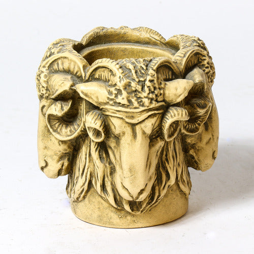 Ram Pot With Lid 9 Outdoor/Indoor Statue
