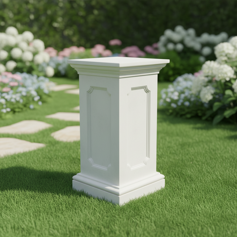 Ben Hur Square Pedestal Statue (59 - Inch) Side Angle