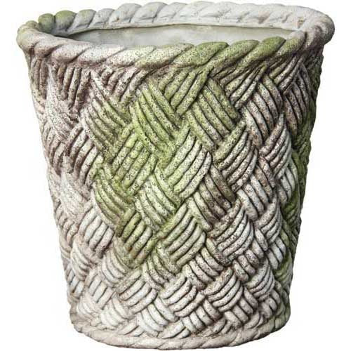 Nied Weave Basket 17 Outdoor/Indoor Statue