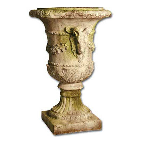 Ram And Garland Urn 31 Outdoor/Indoor Statue