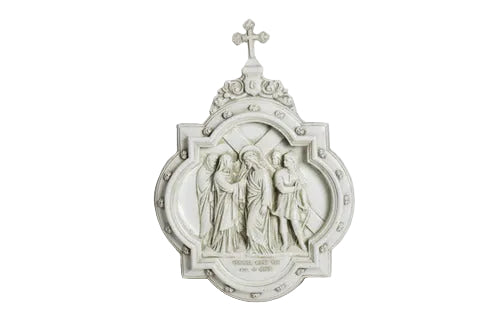 Chapel Wall Plaque Stations of the Cross Number 6 (13.5 - Inch)