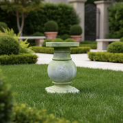Ball Pediment Outdoor Statue (28.5 - Inch) Side Angle