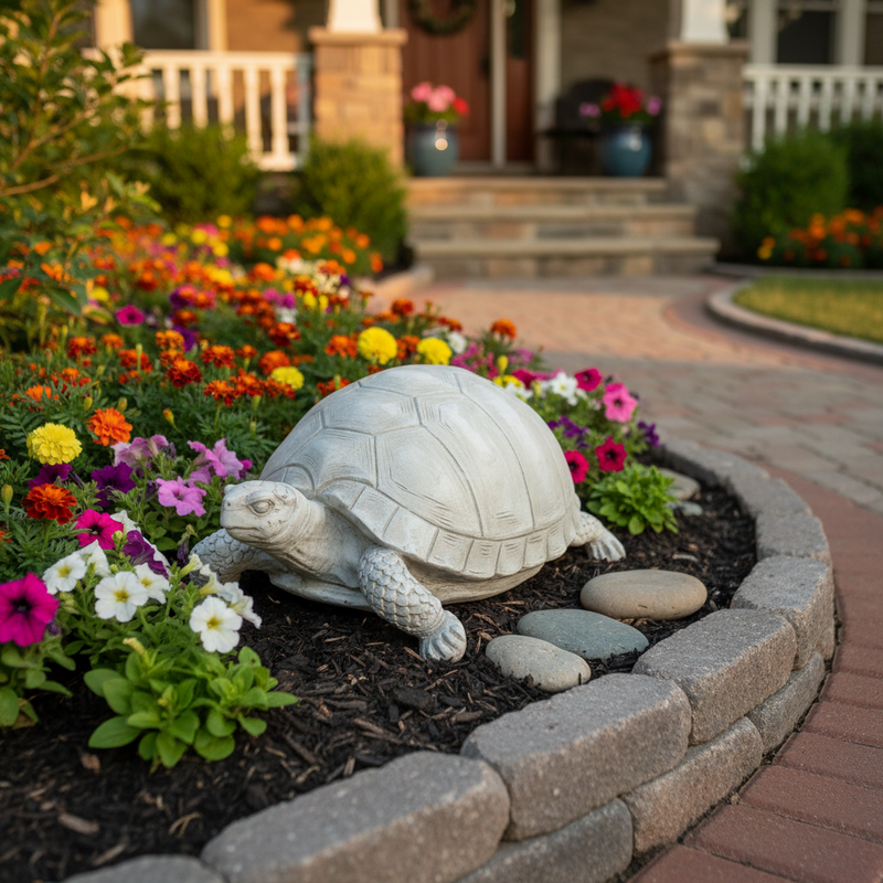 Turtle Garden Statue (12-Inch)