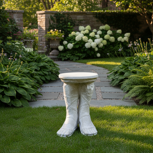 Roman Feet Outdoor Statue (21.5 - Inch) Side Angle