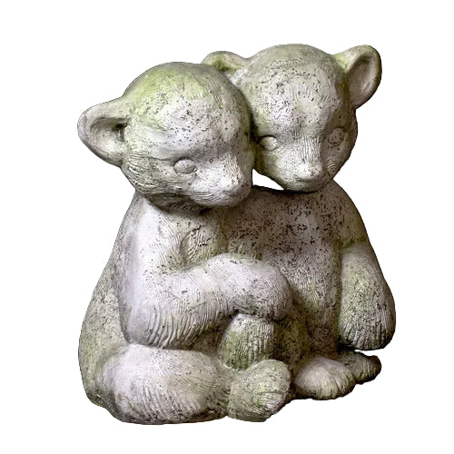 Twin Bear Cubs Garden Statue (14 - Inch)