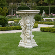 Seton Table Outdoor Statue (20 - Inch) Side Angle