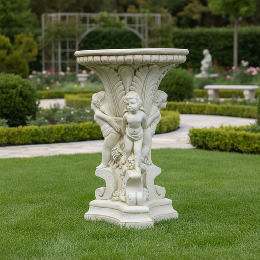 Seton Table Outdoor Statue (20 - Inch) Side Angle