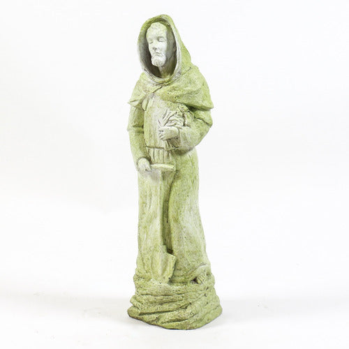 St. Fiacre on Rock Base Outdoor/Indoor Statue