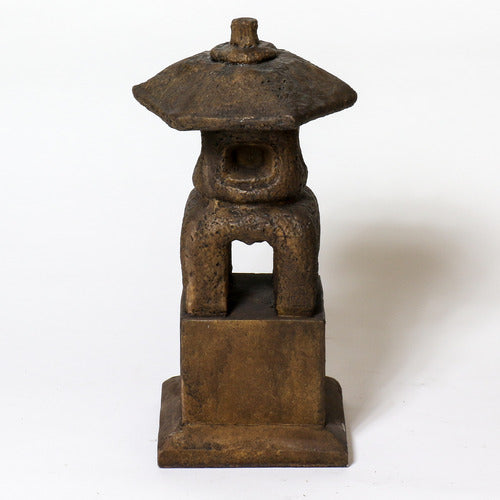 Lantern House Outdoor Statue (16 - Inch) Different Angle