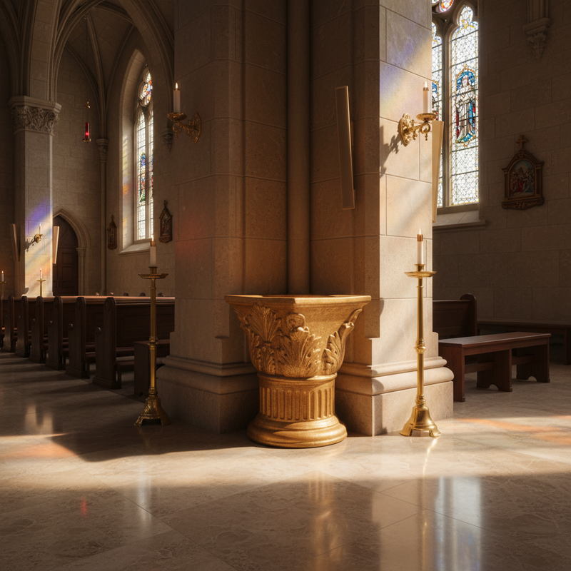 Wedding Capital Religious Candleholder Statue (6-Inch)