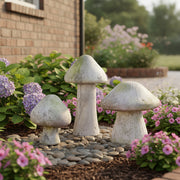Wild Mushroom Statue (14 - Inch) Side Angle